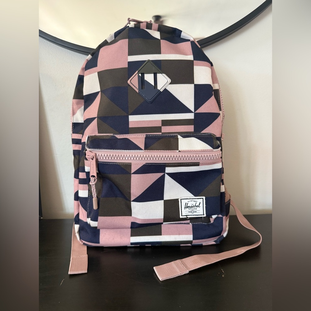 Herschel Supply Company Kids/Small Pink and Black Geometric Backpack